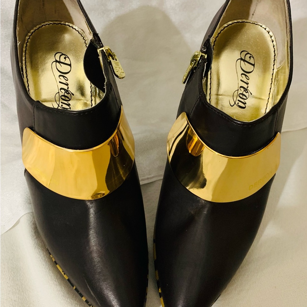 Black and Gold Women's Shoes